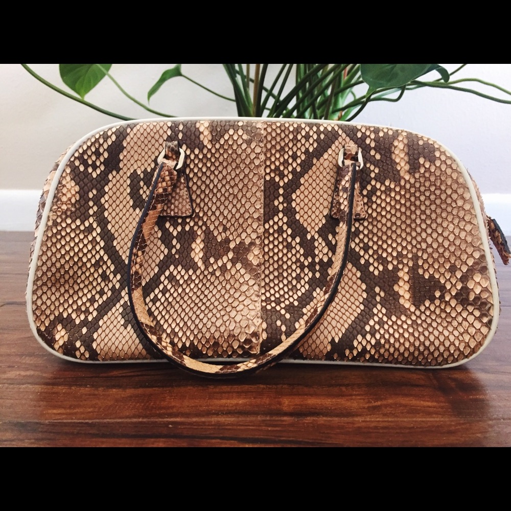 Authentic PRADA Python Snakeskin Handbag - Picture 3 of 8